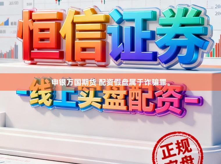 申银万国期货 配资假盘属于诈骗罪。